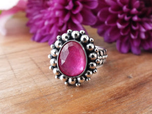 Rose Cut Pink Sapphire Ring or Pendant (Choose Your Size)