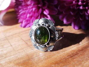 Green Tourmaline Ring or Pendant (Choose Your Size)