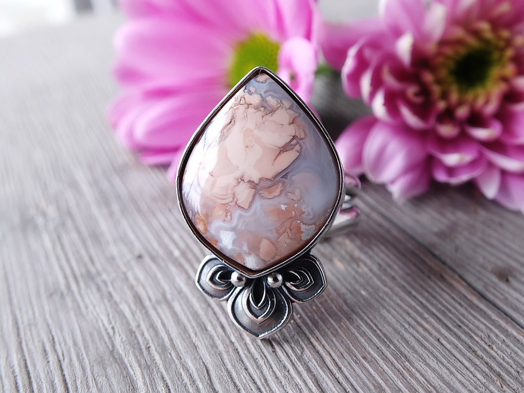 Cotton Candy Agate Ring or Pendant (Choose Your Size)