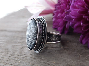 Luna Oscura / Dark Moon Stone Ring or Pendant (Choose Your Size)
