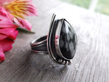 Load image into Gallery viewer, Snowflake Obsidian Ring or Pendant (Choose Your Size)