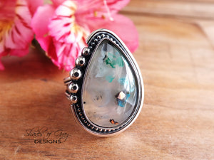 Sugar Water Flower Agate Ring or Pendant (Choose Your Size)