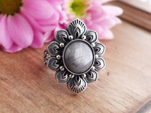 Load image into Gallery viewer, Silver Sapphire Ring or Pendant (Choose Your Size)