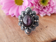 Load image into Gallery viewer, Purple Star Sapphire Ring or Pendant (Choose Your Size)
