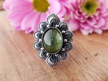 Load image into Gallery viewer, Green Tourmaline Ring or Pendant (Choose Your Size)