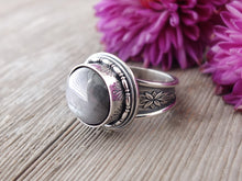 Load image into Gallery viewer, Silver Gray Star Sapphire Ring or Pendant (Choose Your Size)