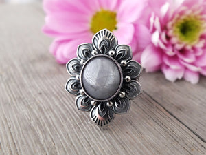 Silver Sapphire Ring or Pendant (Choose Your Size)