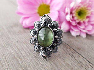Green Tourmaline Ring or Pendant (Choose Your Size)