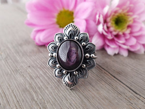 Purple Star Sapphire Ring or Pendant (Choose Your Size)