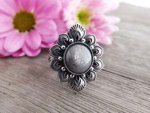 Silver Sapphire Ring or Pendant (Choose Your Size)