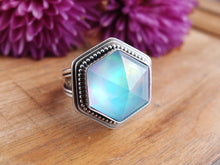 Load image into Gallery viewer, Aurora Opal &amp; Quartz Doublet Ring or Pendant (Choose Your Size)