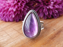 Load image into Gallery viewer, Amethyst &amp; Mother of Pearl Ring or Pendant (Choose Your Size)