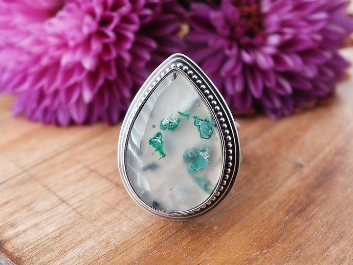 Confetti Chrysocolla Ring or Pendant (Choose Your Size)