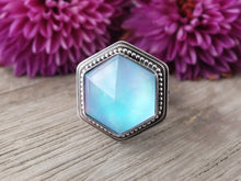 Load image into Gallery viewer, Aurora Opal &amp; Quartz Doublet Ring or Pendant (Choose Your Size)