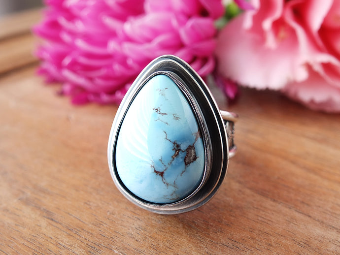 Golden Hills Turquoise Ring or Pendant (Choose Your Size)