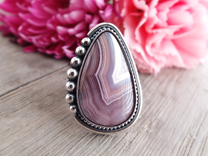 Laguna Agate Ring or Pendant (Choose Your Size)
