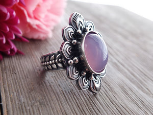 Lavender Chalcedony Ring or Pendant (Choose Your Size)