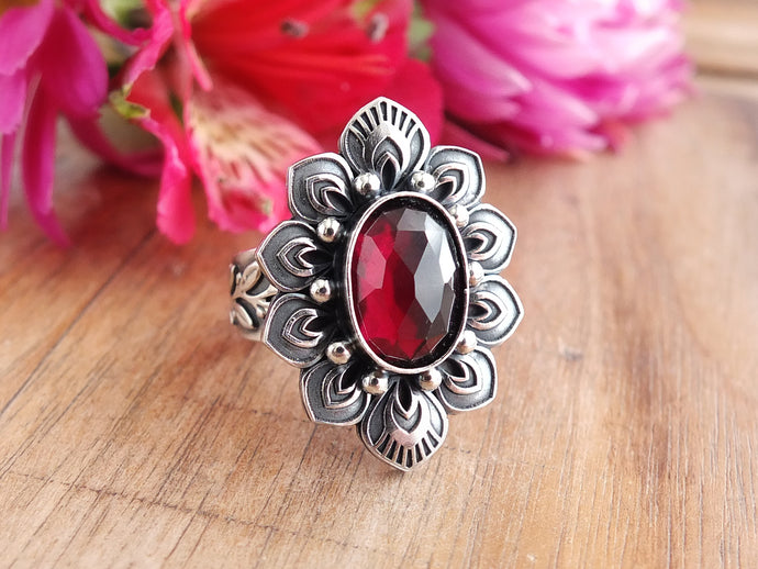 Garnet Ring or Pendant (Choose Your Size)