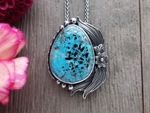 Load image into Gallery viewer, Persian Turquoise with Pyrite Necklace