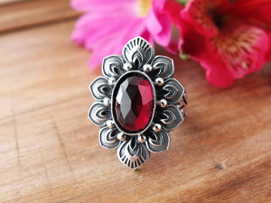 Garnet Ring or Pendant (Choose Your Size)