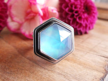 Load image into Gallery viewer, Aurora Opal &amp; Quartz Doublet Ring or Pendant (Choose Your Size)