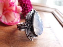 Load image into Gallery viewer, Rainbow Moonstone Ring or Pendant (Choose Your Size)