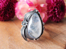 Load image into Gallery viewer, Rainbow Moonstone Ring or Pendant (Choose Your Size)