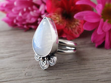 Load image into Gallery viewer, Rainbow Moonstone Ring or Pendant (Choose Your Size)