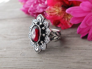Garnet Ring or Pendant (Choose Your Size)