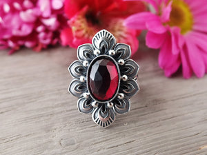 Garnet Ring or Pendant (Choose Your Size)