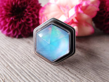 Load image into Gallery viewer, Aurora Opal &amp; Quartz Doublet Ring or Pendant (Choose Your Size)