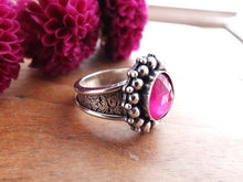 Load image into Gallery viewer, Rose Cut Pink Sapphire Ring or Pendant (Choose Your Size)