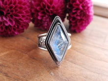 Load image into Gallery viewer, Rainbow Moonstone Ring or Pendant (Choose Your Size)