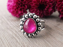 Load image into Gallery viewer, Rose Cut Pink Sapphire Ring or Pendant (Choose Your Size)