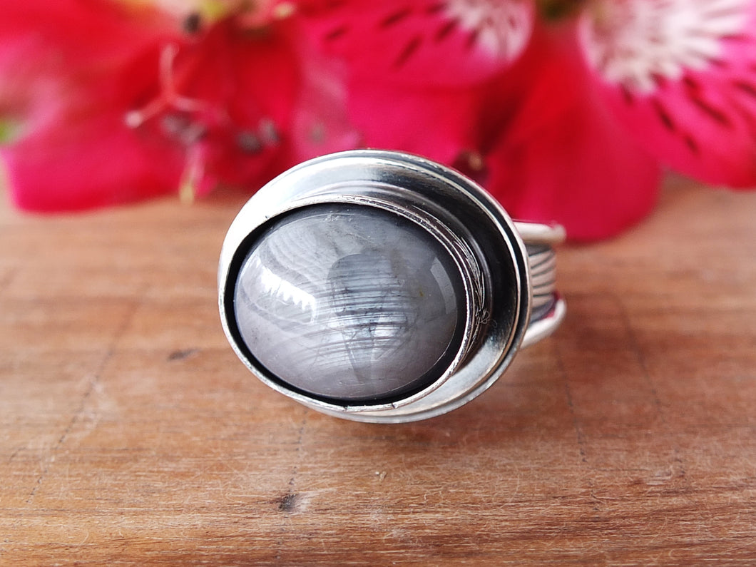 Silver Sapphire Ring or Pendant (Choose Your Size)