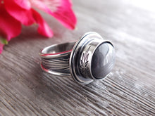 Load image into Gallery viewer, Silver Sapphire Ring or Pendant (Choose Your Size)