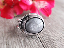 Load image into Gallery viewer, Silver Sapphire Ring or Pendant (Choose Your Size)