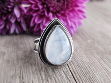 Load image into Gallery viewer, Rainbow Moonstone Ring or Pendant (Choose Your Size)