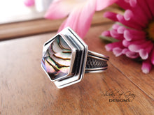 Load image into Gallery viewer, Abalone and Quartz Doublet Ring or Pendant (Choose Your Size)