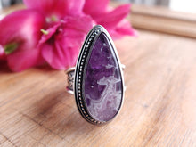 Load image into Gallery viewer, Amethyst Lace Agate Ring or Pendant (Choose Your Size)