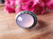 Load image into Gallery viewer, Lavender Chalcedony Ring or Pendant (Choose Your Size)