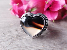 Load image into Gallery viewer, Montana Agate Heart Ring or Pendant (Choose Your Size)
