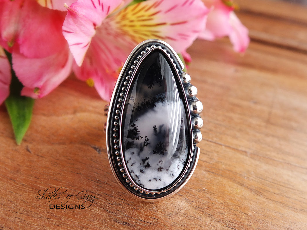 Dendritic Agate Ring or Pendant (Choose Your Size)