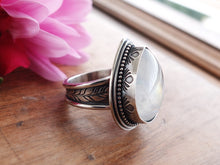 Load image into Gallery viewer, Rainbow Moonstone Ring or Pendant (Choose Your Size)