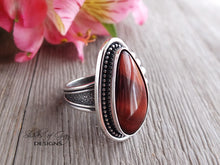 Load image into Gallery viewer, Red Tiger Eye Ring or Pendant (Choose Your Size)