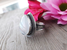 Load image into Gallery viewer, Rainbow Moonstone Ring or Pendant (Choose Your Size)