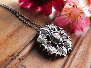 Rose Cut Hematite Pendant