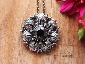 Rose Cut Hematite Pendant