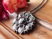 Load image into Gallery viewer, Rose Cut Hematite Pendant