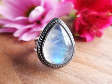 Load image into Gallery viewer, Rainbow Moonstone Ring or Pendant (Choose Your Size)